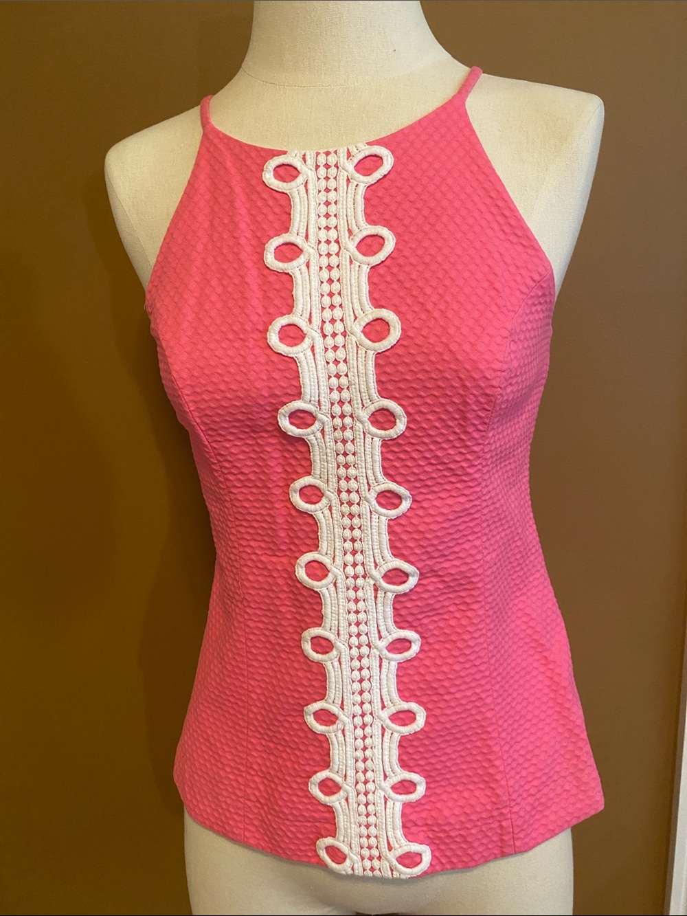 Lilly Pulitzer Pink top with white accent